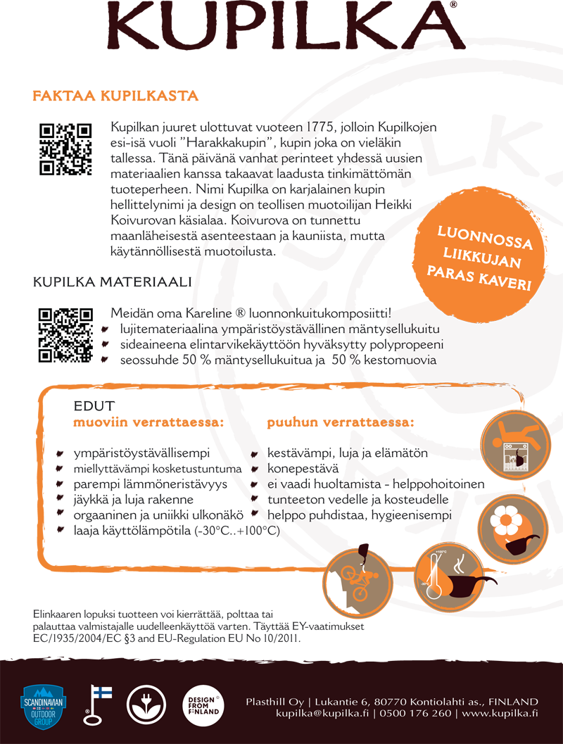 Kupilka Kuksa Premium-lahjapakkaus logolla