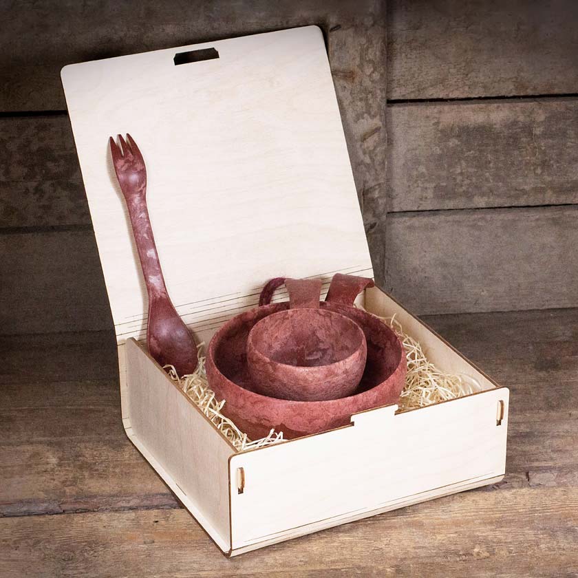 Laadukas liikelahja logolla Kupilka kuksa Premium lahjapakkaus suomalainen design