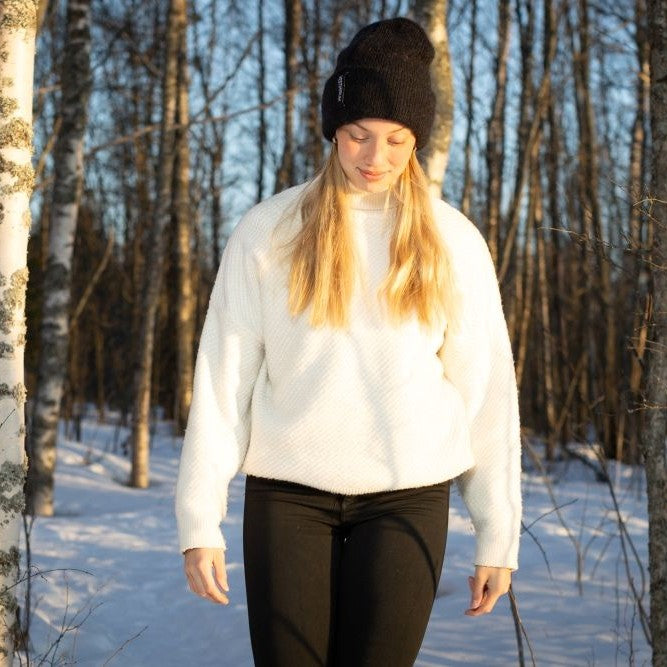 Mohair Beanie, warme und weiche Wollmütze für kalte Tage im Winter, hergestellt in Finnland, The Finland Shop