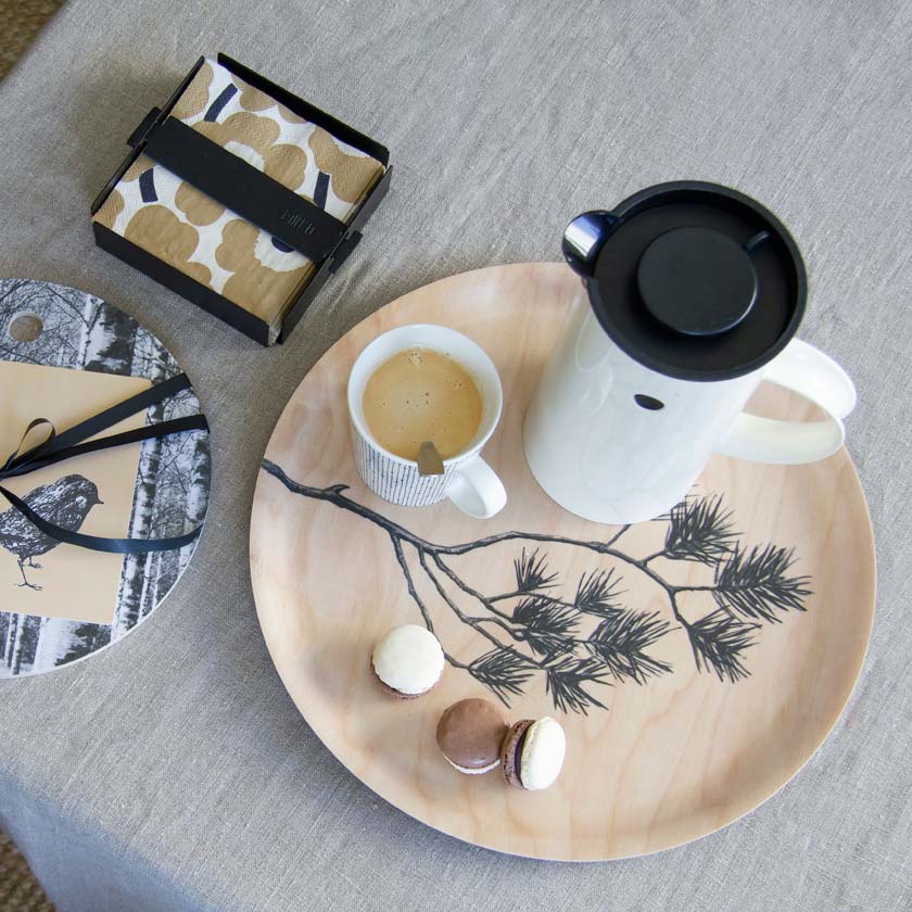 Liikelahja Havu tarjotin omalla logolla Miiko suomalainen design