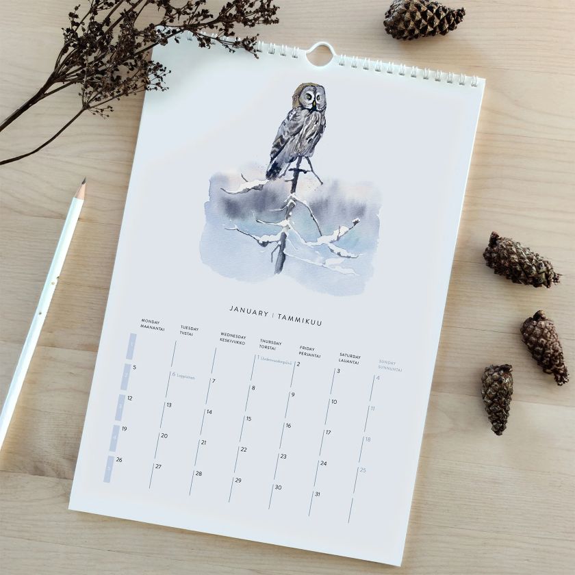 Kalender Northern Naturescapes 2026 Wandkalender, Naturbilder aus Finnland, The Finland Shop