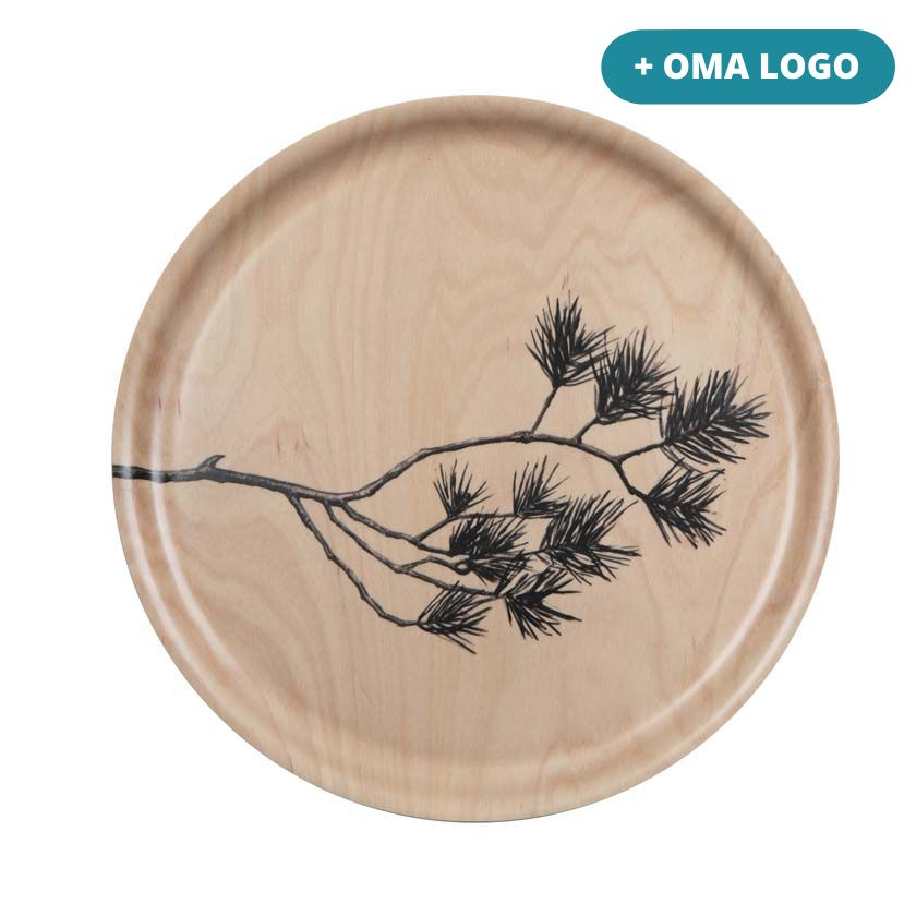 Liikelahja Havu tarjotin omalla logolla Miiko suomalainen design