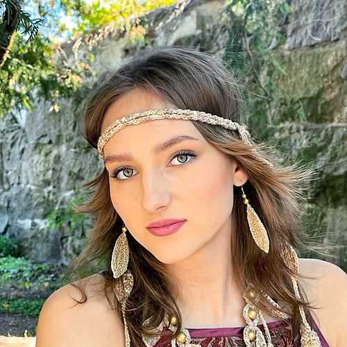 Blatt Design Ohrringe, Gold hergestellt in Finnland, Mai Niemi für Fest