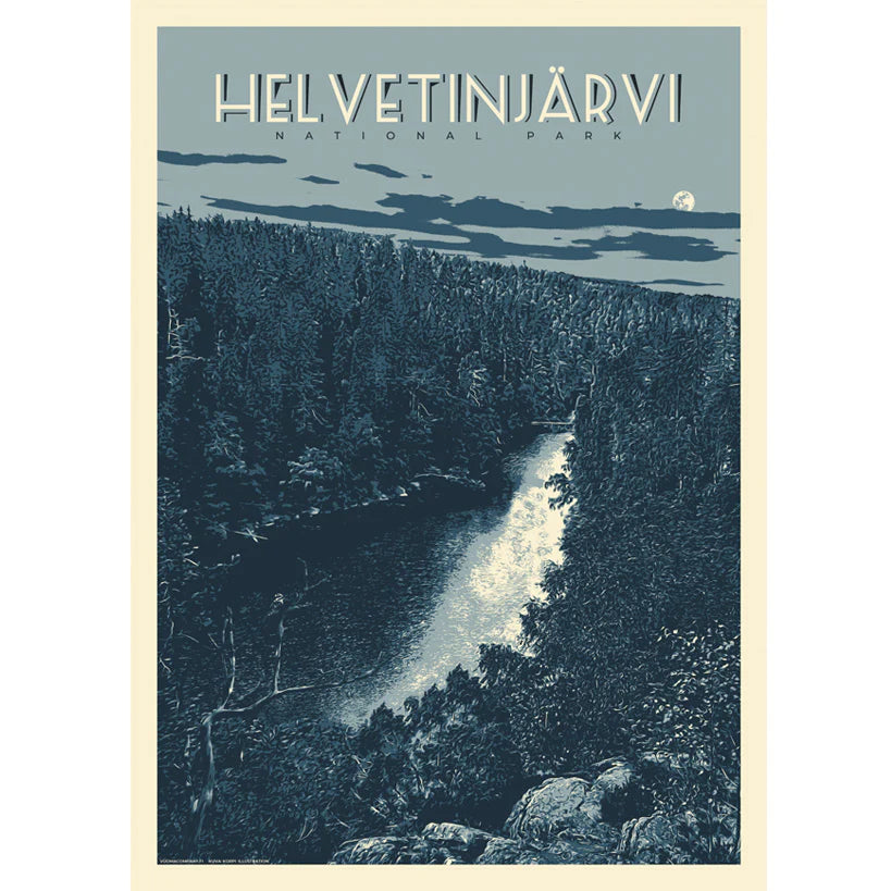Suomen kansallispuistot, juliste