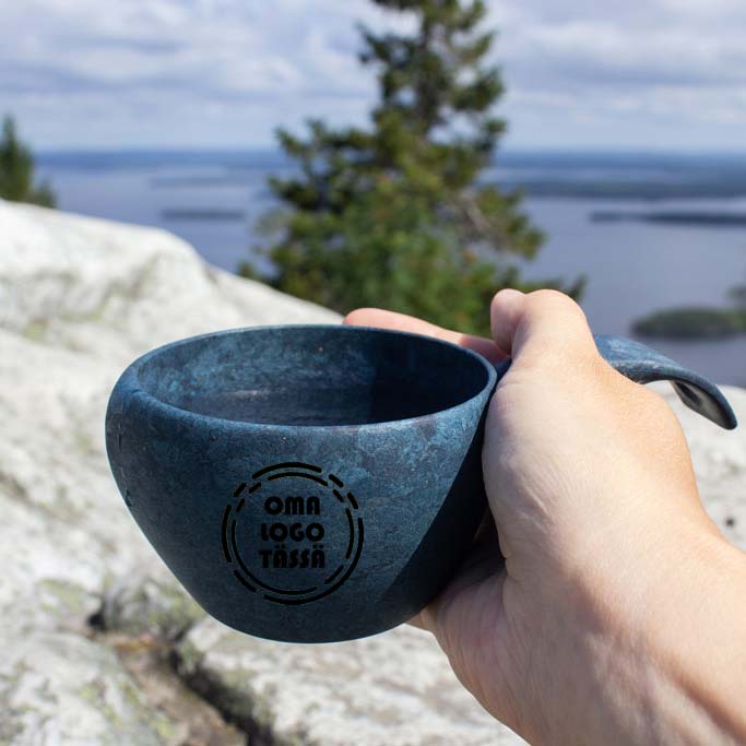 Liikelahja logolla Kupilka kuksa luonnonkomposiittia Suomessa tehty