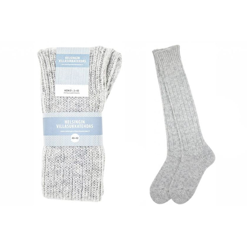 Finnische lange Wollsocken, Kniestrümpfe aus Wolle hergestellt in Finnland, The Finland Shop