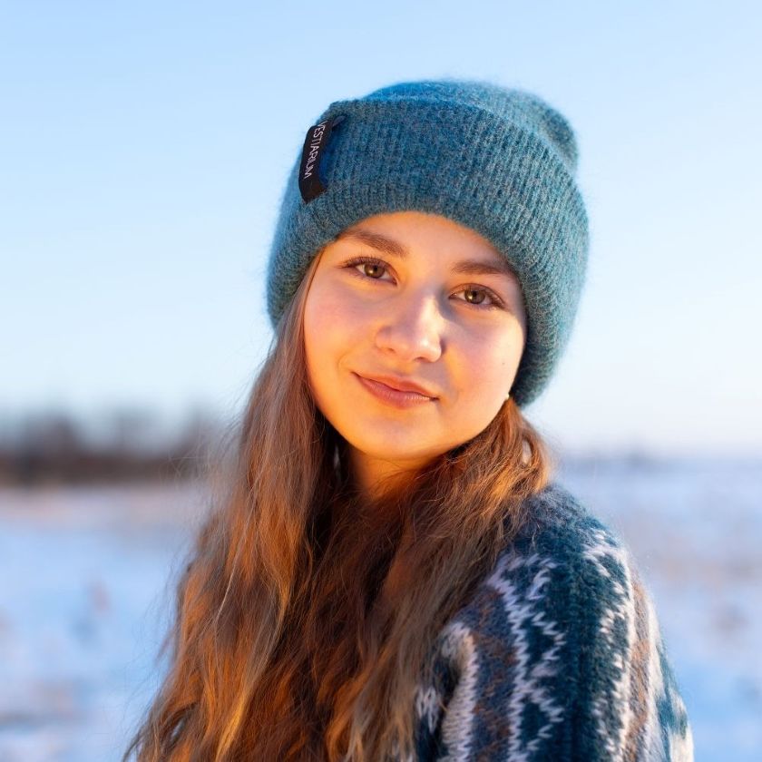 Mohair Beanie, warme und weiche Wollmütze für kalte Tage im Winter, hergestellt in Finnland, The Finland Shop