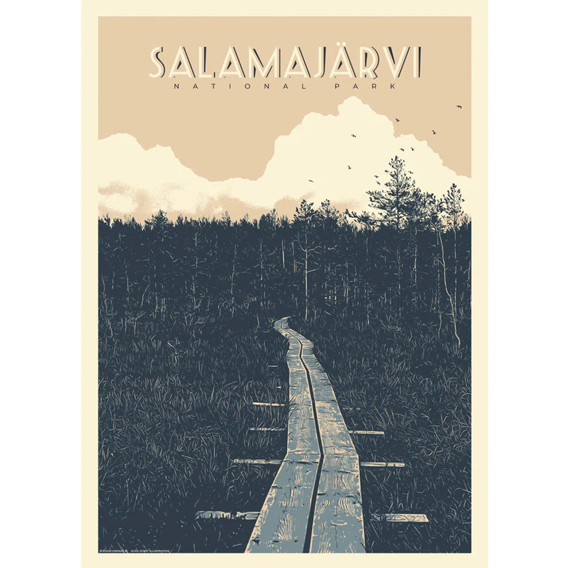 Suomen kansallispuistot, juliste