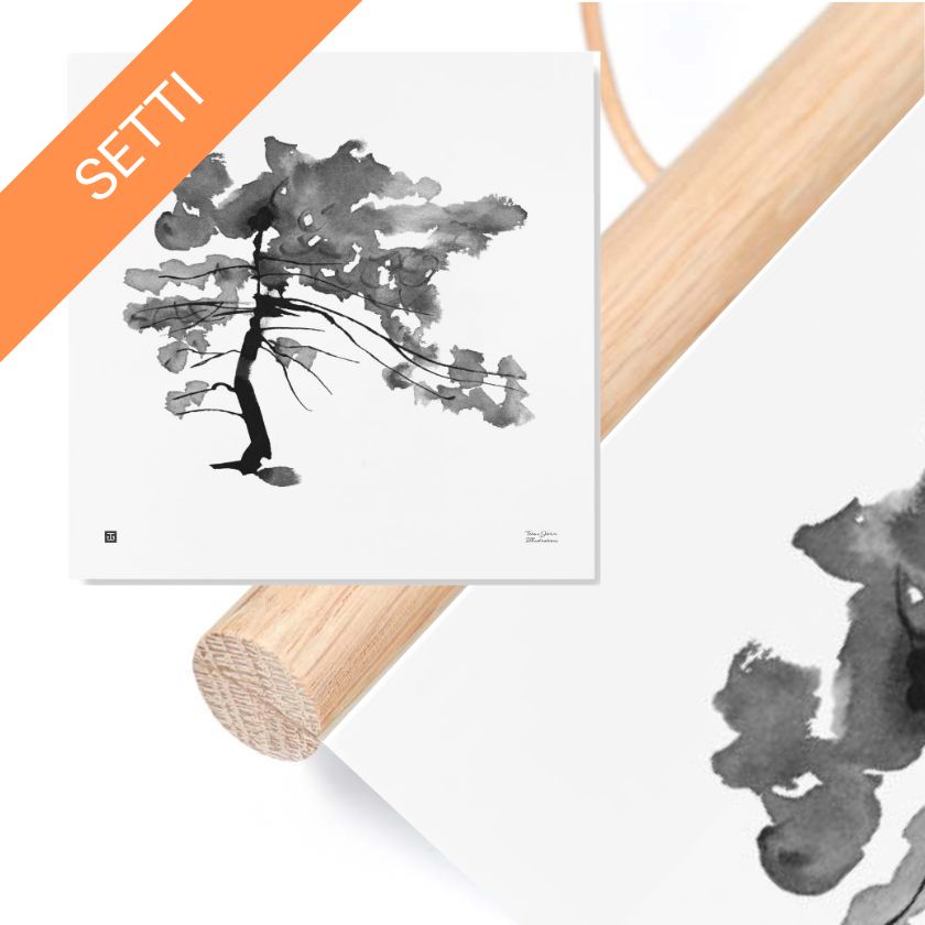 Mänty juliste & julisterimat setti