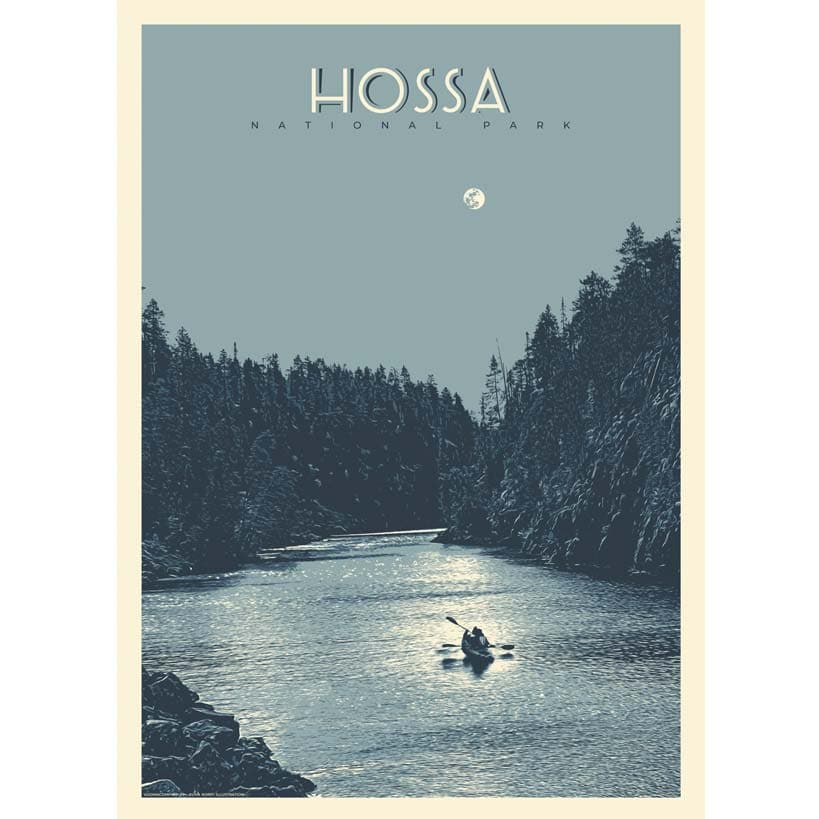 Hossan kansallispuisto, Suomen kansallispuistot juliste, Vuoma Company