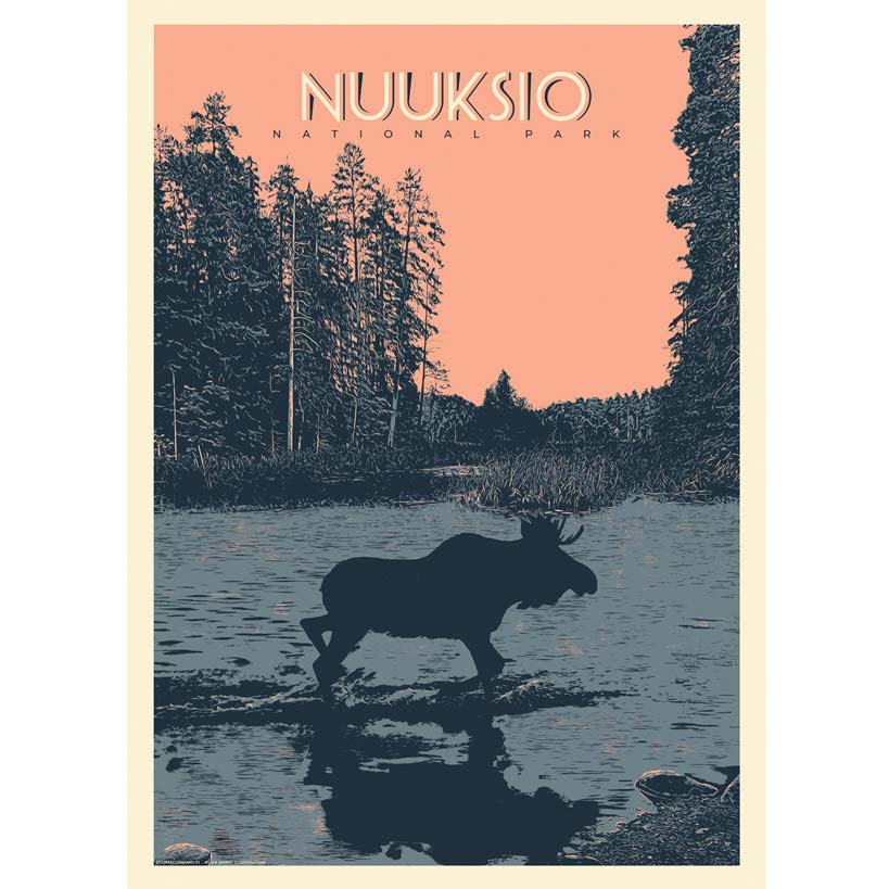 Nuuksion kansallispuisto, Suomen kansallispuistot juliste, Vuoma Company