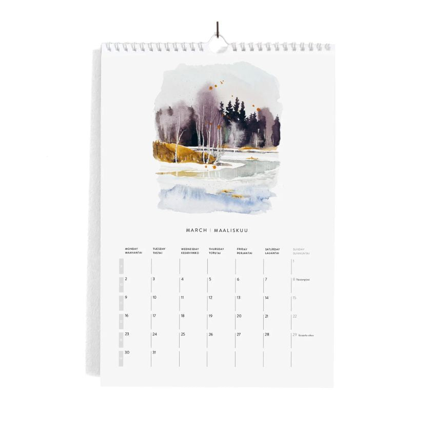 Wandkalender 2026 Northern Naturescapes Ester Visual, Naturbilder aus Finnland, The Finland Shop