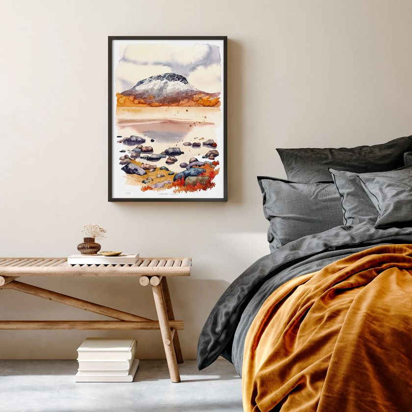 Tsahkaljrvi juliste 50 x 70 cm, Kilpisjärven Saanatunturi, Ester Visual