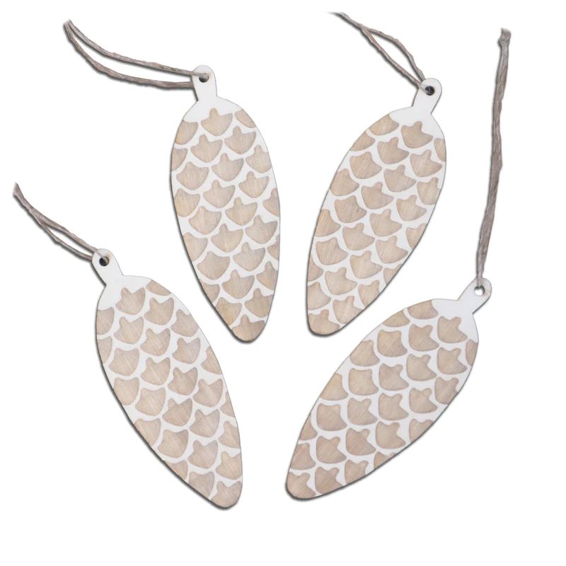 Holz Weihnachtsanhänger Zapfen aus finnischer Birke – Papurino Deko von The Finland Shop