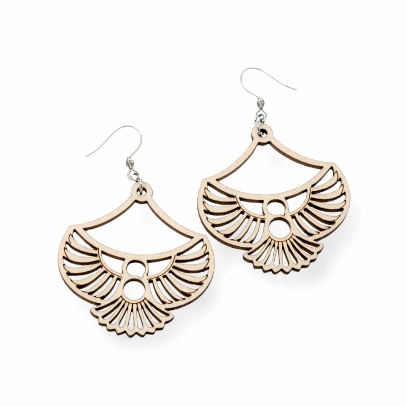 Puiset korvakorut suomalaiset design korut Kuukkeli Sanninco