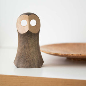 Lapinpöllö figuuri puinen koriste Kivalo design