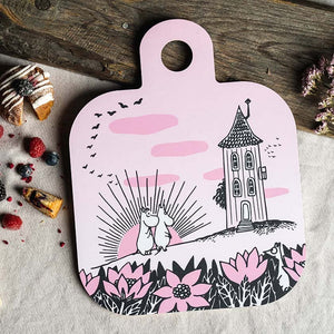 Muumi leikkuulauta Ystävyys Muurla suomalainen design Tove Jansson tarjoulualusta The Finland Shop