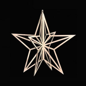 Valona design Koivukristalli tähti puunvärinen